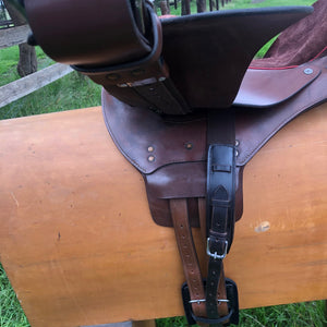 Bombers Polocrosse Saddle - Halfbreed Stock Saddle Fully Mounted
