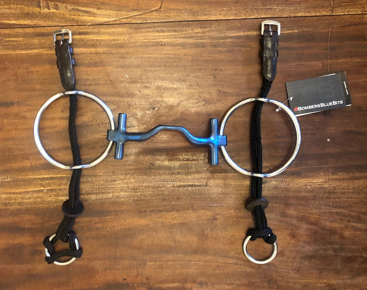 Titanium Polo Gag Happy Tongue Bomber Bit with Tbars