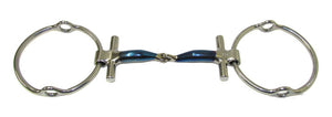 Polo gag snaffle bit for polo ponies made by Bombers. 