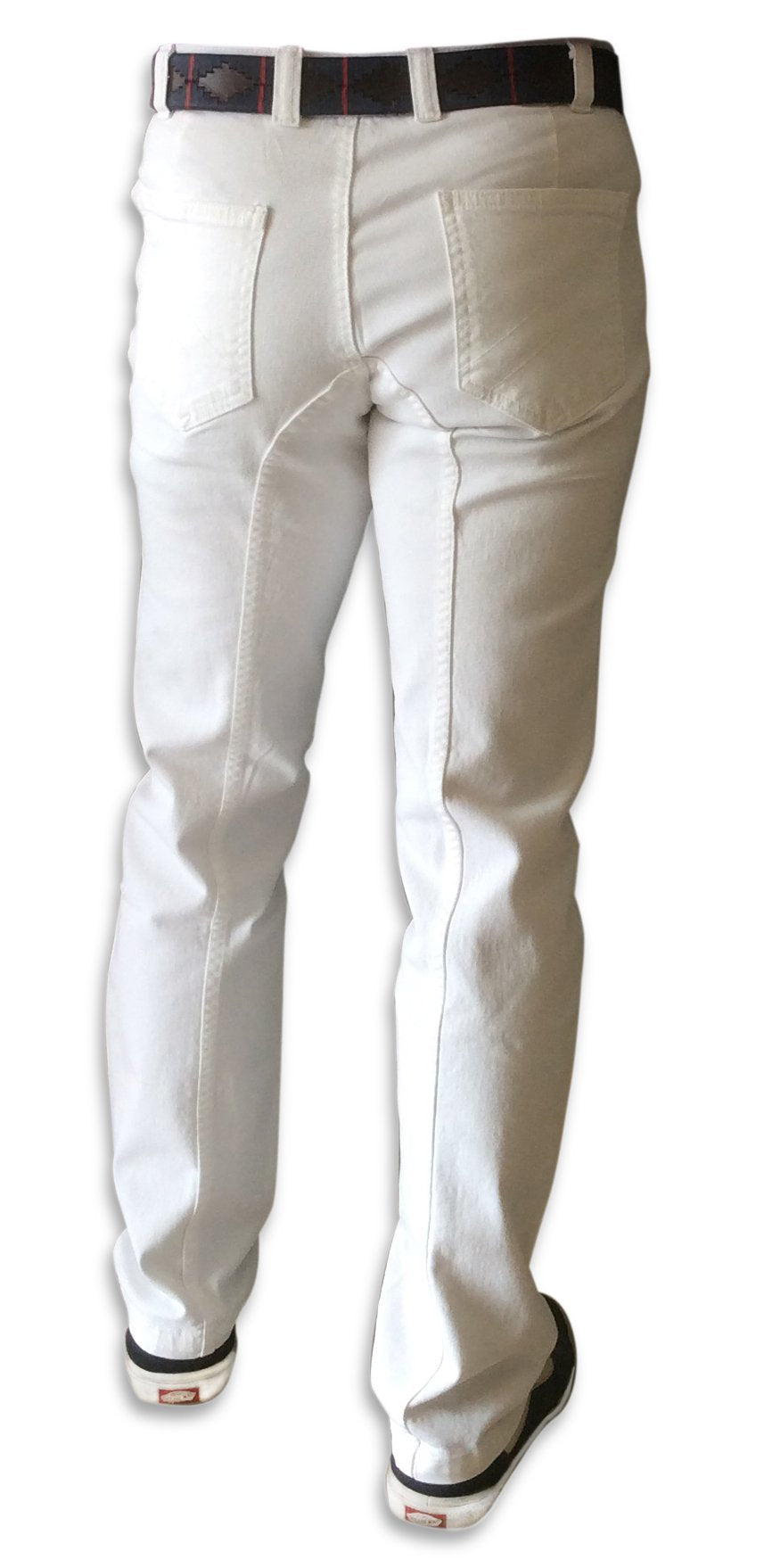 Bomber White Mens Horse Riding Jeans